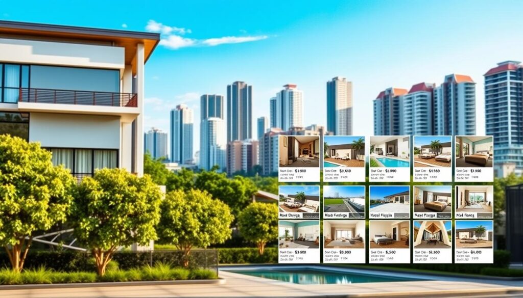 A beautifully composed image of a real estate listing in Maringá, Brazil. The foreground features a sleek, modern residential building with clean lines and expansive windows, surrounded by lush greenery. The middle ground showcases a neatly organized grid of property thumbnails, each highlighting key details like price, square footage, and number of bedrooms. The background depicts the vibrant cityscape of Maringá, with towering skyscrapers and a clear blue sky. The lighting is soft and diffused, creating a warm, inviting atmosphere. The overall composition conveys a sense of professionalism, attention to detail, and the abundant real estate opportunities available in this thriving Brazilian city. A beautifully composed image of a real estate listing in Maringá, Brazil. The foreground features a sleek, modern residential building with clean lines and expansive windows, surrounded by lush greenery. The middle ground showcases a neatly organized grid of property thumbnails, each highlighting key details like price, square footage, and number of bedrooms. The background depicts the vibrant cityscape of Maringá, with towering skyscrapers and a clear blue sky. The lighting is soft and diffused, creating a warm, inviting atmosphere. The overall composition conveys a sense of professionalism, attention to detail, and the abundant real estate opportunities available in this thriving Brazilian city.