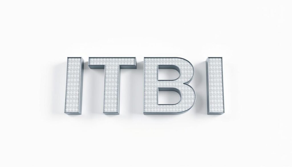 A high-resolution, photorealistic image of the abbreviation "ITBI" in a bold, prominent font, rendered in a clean, minimalist style against a plain, neutral background. The letters should have a sleek, modern appearance, with subtle metallic or glass-like textures that catch the light, creating a sense of depth and dimensionality. The lighting should be soft and diffused, creating subtle shadows and highlights that accentuate the form and materiality of the letters. The overall composition should be balanced and visually striking, drawing the viewer's attention to the meaning and significance of the "ITBI" acronym. A high-resolution, photorealistic image of the abbreviation "ITBI" in a bold, prominent font, rendered in a clean, minimalist style against a plain, neutral background. The letters should have a sleek, modern appearance, with subtle metallic or glass-like textures that catch the light, creating a sense of depth and dimensionality. The lighting should be soft and diffused, creating subtle shadows and highlights that accentuate the form and materiality of the letters. The overall composition should be balanced and visually striking, drawing the viewer's attention to the meaning and significance of the "ITBI" acronym.