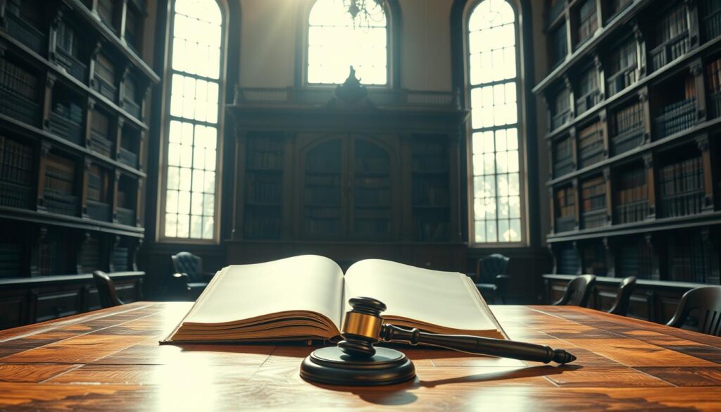 A serene and stately library, sunlight streaming through tall windows, illuminating a grand wooden desk. On the surface, a leather-bound book lies open, its pages blank, symbolizing the concept of "indisponibilidade de bens". The room exudes an air of authority and solemnity, with ornate shelves lining the walls, housing tomes of legal knowledge. In the foreground, a gavel rests beside the book, a tangible representation of the judicial power exercised in cases of asset unavailability. The overall composition conveys the gravity and significance of the legal concept, inviting the viewer to contemplate its nuances and implications. A serene and stately library, sunlight streaming through tall windows, illuminating a grand wooden desk. On the surface, a leather-bound book lies open, its pages blank, symbolizing the concept of "indisponibilidade de bens". The room exudes an air of authority and solemnity, with ornate shelves lining the walls, housing tomes of legal knowledge. In the foreground, a gavel rests beside the book, a tangible representation of the judicial power exercised in cases of asset unavailability. The overall composition conveys the gravity and significance of the legal concept, inviting the viewer to contemplate its nuances and implications.