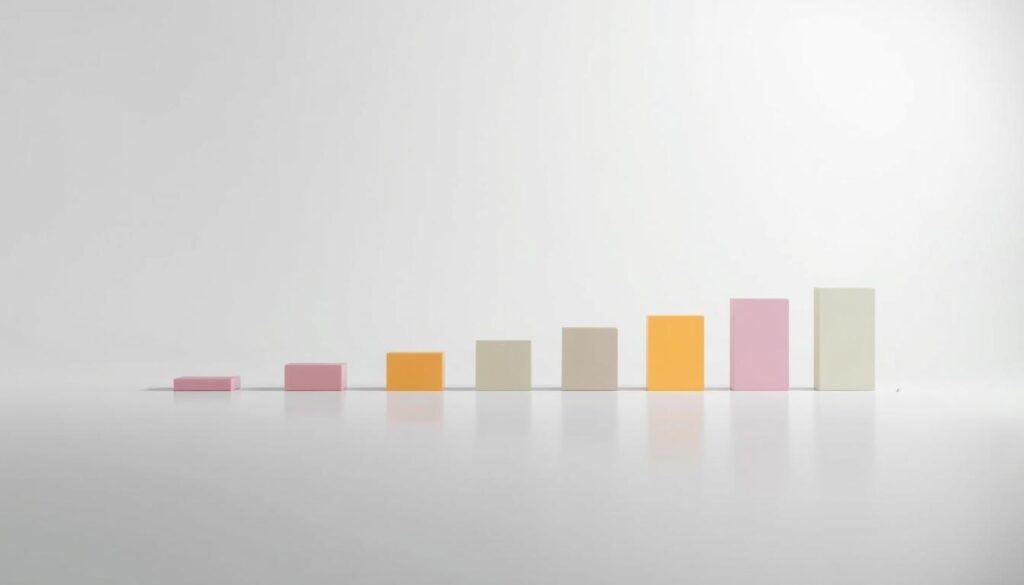 A serene, well-lit scene depicting the income brackets of Brazil's Minha Casa Minha Vida housing program. In the foreground, a series of neatly arranged horizontal bars representing the distinct income ranges, each with a subtly different hue to denote the tiers. The bars are positioned against a clean, minimalist backdrop, allowing the key information to take center stage. The lighting is soft and diffused, creating a professional, informative atmosphere. The composition is balanced, with the bars occupying the majority of the frame, conveying the central importance of this data. The overall tone is one of clarity and attention to detail, reflecting the technical nature of the program's income thresholds. A serene, well-lit scene depicting the income brackets of Brazil's Minha Casa Minha Vida housing program. In the foreground, a series of neatly arranged horizontal bars representing the distinct income ranges, each with a subtly different hue to denote the tiers. The bars are positioned against a clean, minimalist backdrop, allowing the key information to take center stage. The lighting is soft and diffused, creating a professional, informative atmosphere. The composition is balanced, with the bars occupying the majority of the frame, conveying the central importance of this data. The overall tone is one of clarity and attention to detail, reflecting the technical nature of the program's income thresholds.