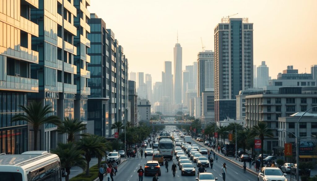 A vibrant real estate market, bustling with activity. In the foreground, a row of modern high-rise buildings, their glass facades reflecting the warm glow of the sun. In the middle ground, a busy street filled with pedestrians and the occasional luxury car. In the background, a distant skyline, punctuated by towering skyscrapers that reach for the heavens. The lighting is soft and diffused, creating a sense of effortless sophistication. The angle is slightly elevated, allowing the viewer to take in the full scope of this dynamic urban landscape. The mood is one of opportunity and potential, a canvas ripe for strategic investment in the years to come. A vibrant real estate market, bustling with activity. In the foreground, a row of modern high-rise buildings, their glass facades reflecting the warm glow of the sun. In the middle ground, a busy street filled with pedestrians and the occasional luxury car. In the background, a distant skyline, punctuated by towering skyscrapers that reach for the heavens. The lighting is soft and diffused, creating a sense of effortless sophistication. The angle is slightly elevated, allowing the viewer to take in the full scope of this dynamic urban landscape. The mood is one of opportunity and potential, a canvas ripe for strategic investment in the years to come.