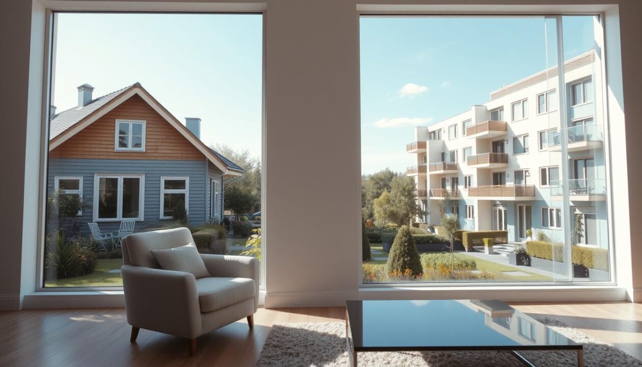 Quais são as Diferença entre casa e apartamento?