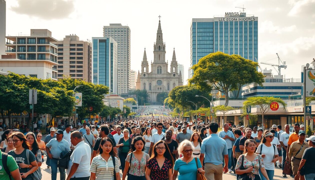 Quantos habitantes tem em Maringá?