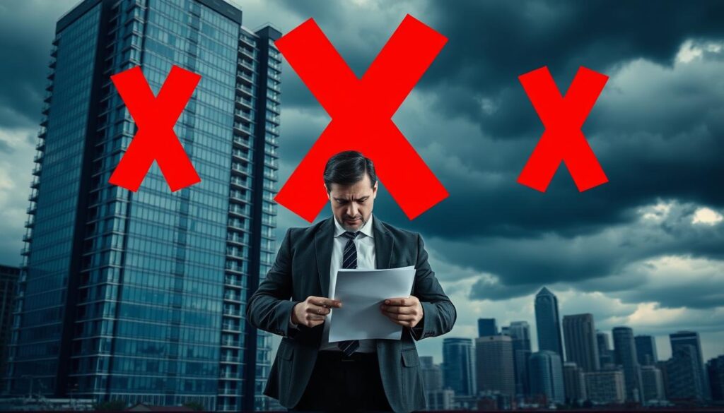 reprovar um financiamento imobiliário