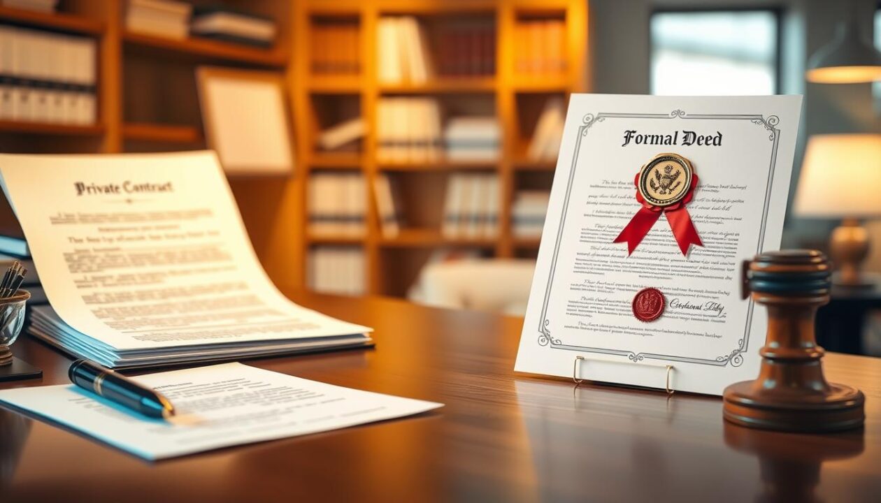 Qual a diferença Entre Contrato Particular e Escritura?