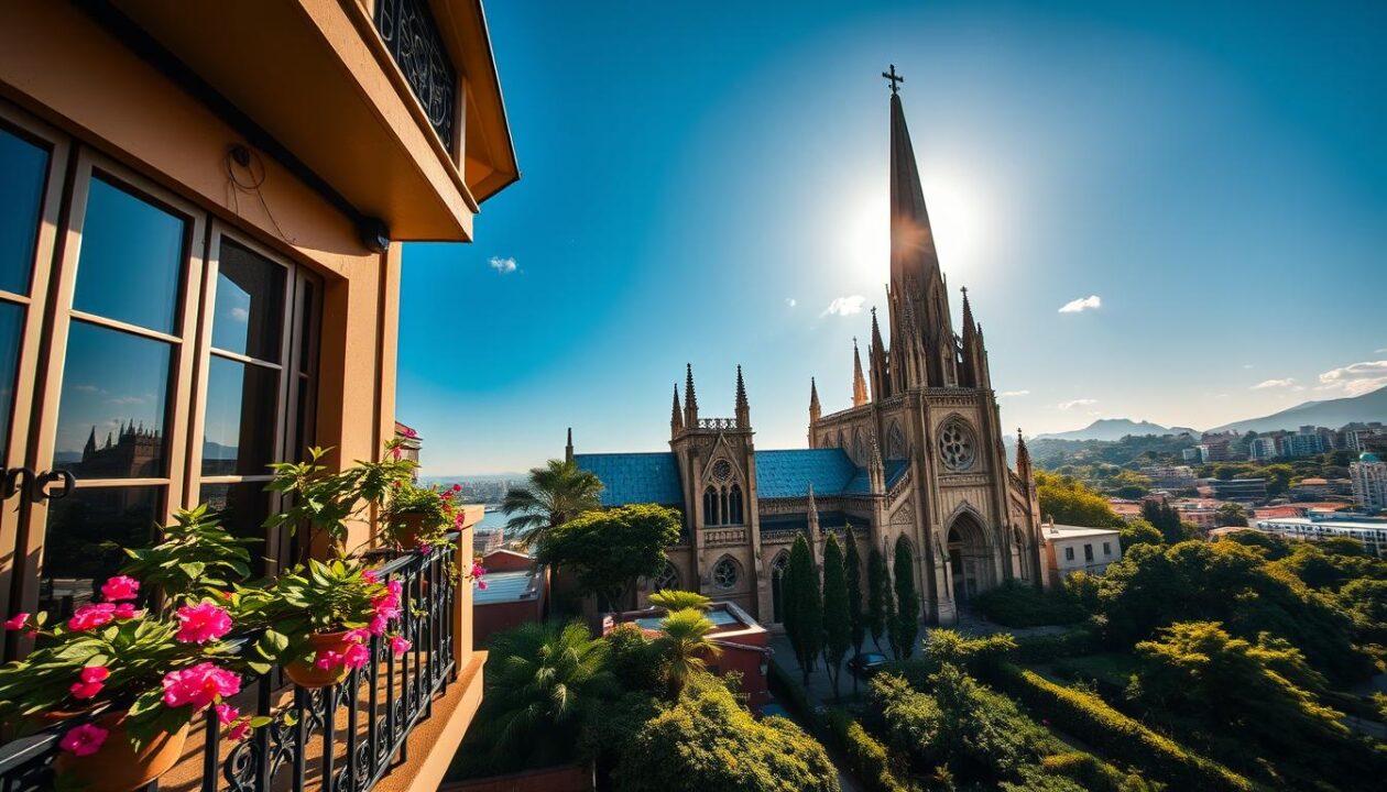 Apartamentos perto da Catedral de Maringá: O cartão postal na janela