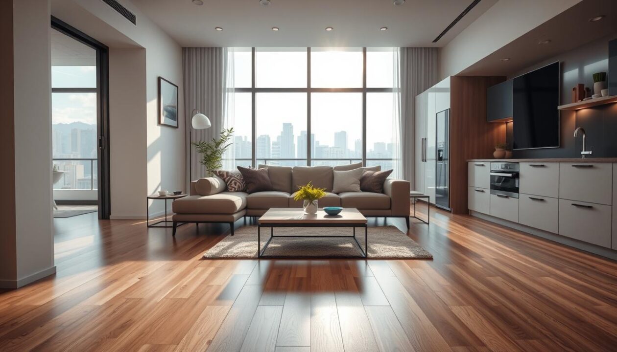 Acabamento: Diferença entre porcelanato, laminado e vinílico no clima local.