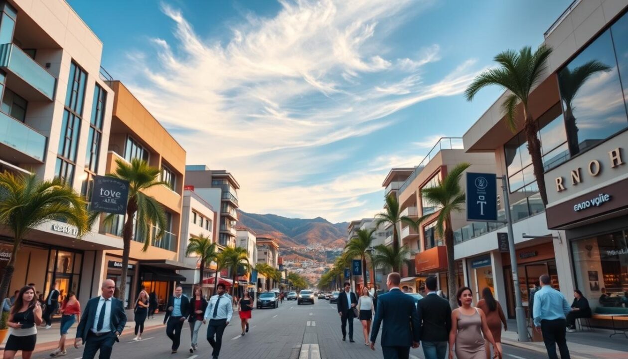 Avenida Cerro Azul: Diferença de preços entre a parte alta e a baixada