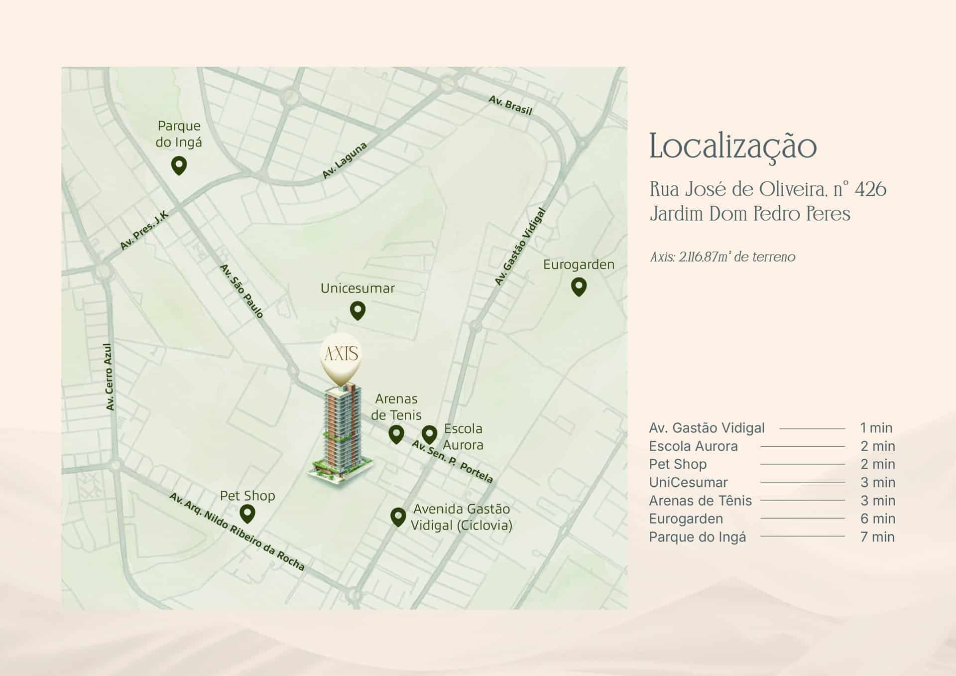 Axis GRP: tudo o que você precisa saber sobre o lançamento no Jardim Dom Pedro em Maringá 11 axis construtora grp planta localizacao