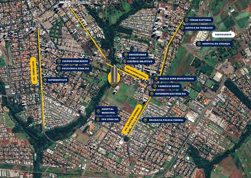 Lançamento Célis Park Maringá - Construtora OG3 45 Localização Célis Park
Zona 08 - Maringá/PR