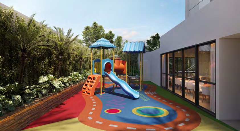 Lançamento Célis Park Maringá - Construtora OG3 52 Parquinho colorido com escorregador. Célis Park
Zona 08 - Maringá/PR