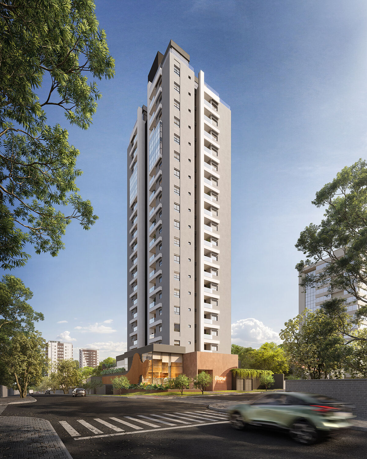 Flow Home Maringá: Apartamentos na Planta de 58 a 61 m² na Rua Tabaeté 44 Flow Home Maringá, empreendimento da OG3 Construtora