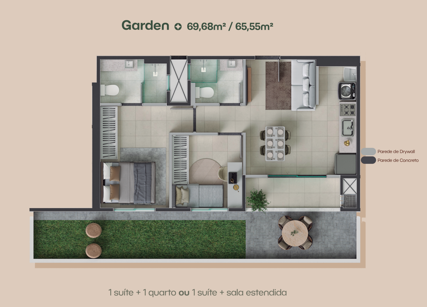 Lançamento do Lumme GRP na Zona 7 em Maringá 50 Planta Garden Lumme Maringá