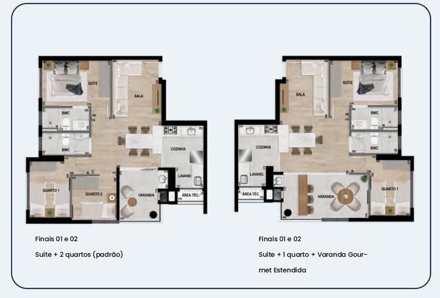 Lançamento Célis Park Maringá - Construtora OG3 46 Planta tipo 1 e 2 Célis Park
Zona 08 - Maringá/PR