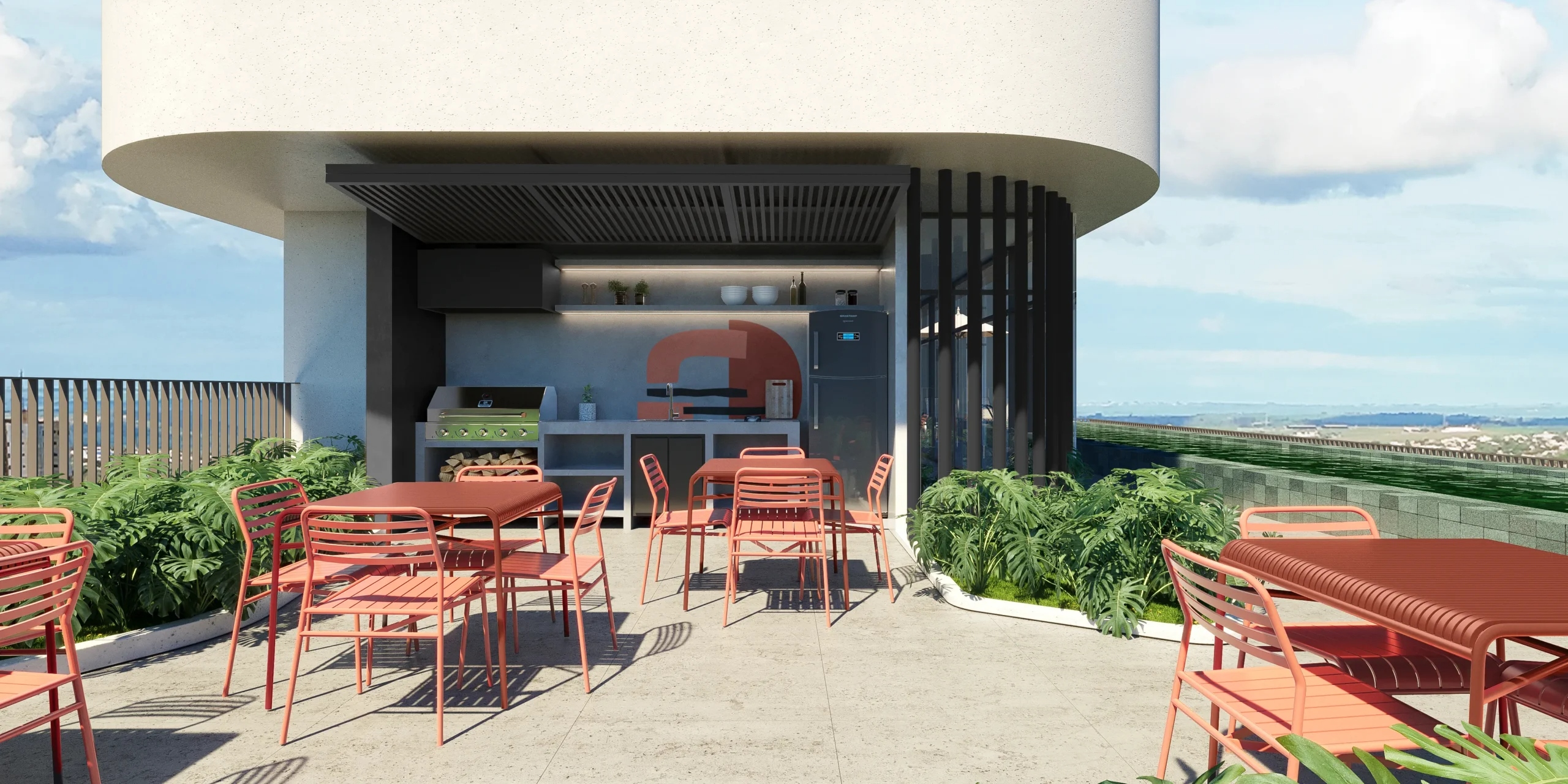 BE Dumont Maringá acabamento: WELL Platinum e grab&go 10 churrasqueira 1
