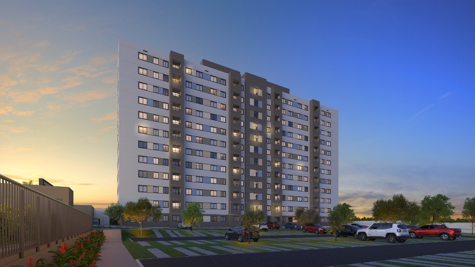 Mirante do Alvorada MRV: qual unidade? 36 ou 44m²? 5 fachada mirante