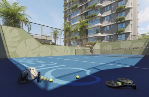 Simbio Marluc Maringá investimento: biofilia e padel ROI